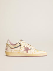Golden Goose Women's Ball Star in nappa leather with mauve TPU star and leather heel tab