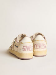 Golden Goose Women's Ball Star in nappa leather with mauve TPU star and leather heel tab