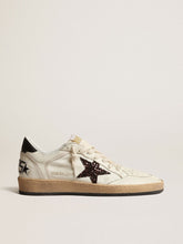 Golden Goose Ball Star with chicory-coffee glitter star and black leather heel tab