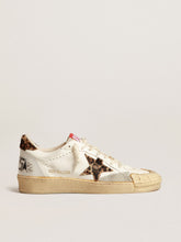 Golden Goose Ball Star in nappa with leopard-print pony skin star and heel tab