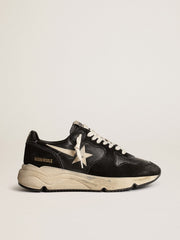 Golden Goose Women's Running Sole in black nappa and suede