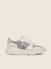 Golden Goose Women’s Running Sole in mesh and nubuck with silver metallic leather star