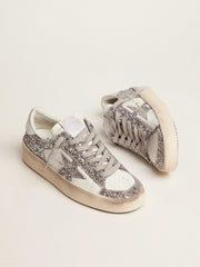 Golden Goose Women’s Stardan sneakers with silver glitter | Golden Goose