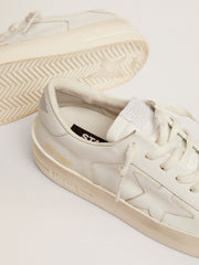 Golden Goose Women's Stardan sneakers in total white leather | Golden Goose