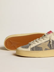 Golden Goose Women's Stardan in suede with sand star and silver Swarovski crystal inserts
