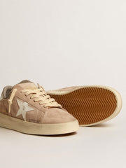 Golden Goose Women's Stardan in old rose suede with white leather star and heel tab