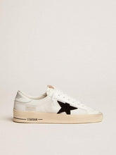 Golden Goose Stardan with white leather and mesh inserts and black suede star