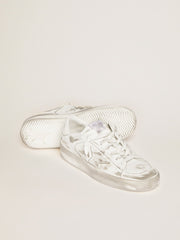 Golden Goose Stardan sneakers in white leather with lived-in treatment