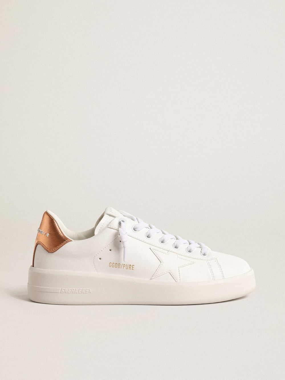 Golden Goose Women's bio-based Purestar with bronze metallic leather heel tab