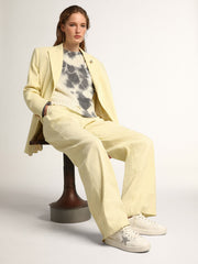 Golden Goose Women’s Purestar in white leather with silver Swarovski crystal star