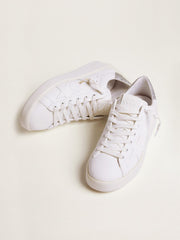 Golden Goose Women's Purestar sneakers with glittery silver heel tab