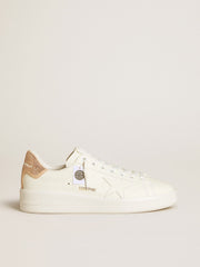 Golden Goose Purestar with leather star and suede heel tab with Swarovski crystals