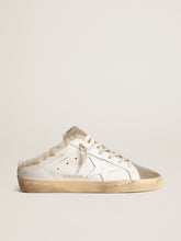 Golden Goose Super-Star Sabots with white leather star and shearling lining