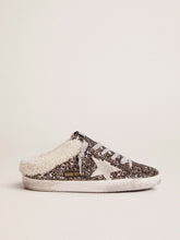 Golden Goose Women's Super-Star Sabot with glitter and shearling interior