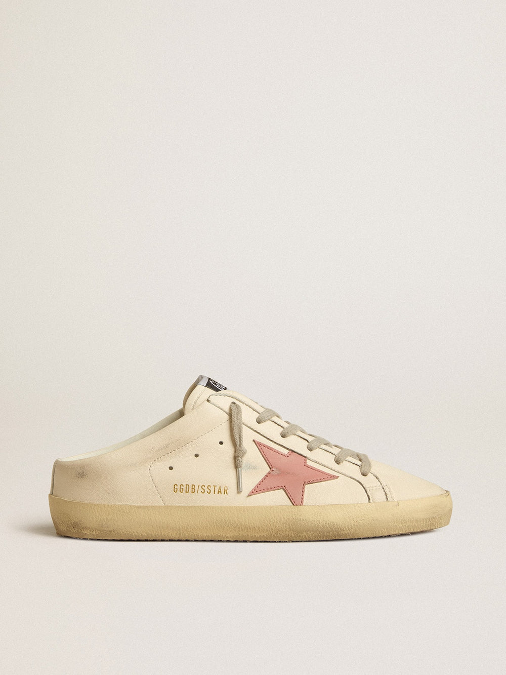 Golden Goose Women's Super-Star Sabots in nappa with pink leather star