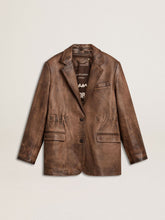 Golden Goose Women's brown leather jacket