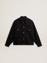 Golden Goose Women’s black denim jacket with embroidery