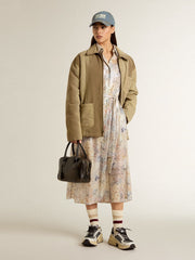 Golden Goose Unisex padded jacket in shades of khaki