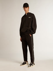 Golden Goose Black windbreaker with hood