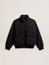 Golden Goose Black multi-pocket windcheater
