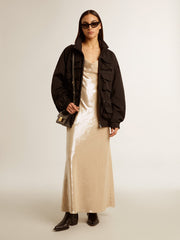 Golden Goose Black multi-pocket windcheater