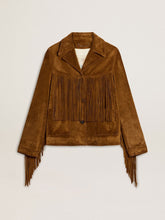 Golden Goose Women’s tobacco-colored suede jacket women with fringes