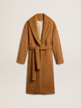 Golden Goose Women's coat with shawl collar in tobacco