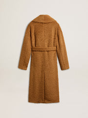 Golden Goose Women's coat with shawl collar in tobacco