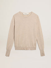 Golden Goose Women's sweater in light brown merino wool