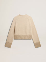 Golden Goose Women's boxy sweater in wool with hotfix crystal decoration