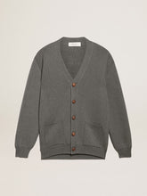 Golden Goose Women's grey cotton cardigan with buttons | Golden Goose