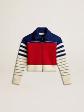 Golden Goose Women’s multicolor striped wool cropped sweatshirt