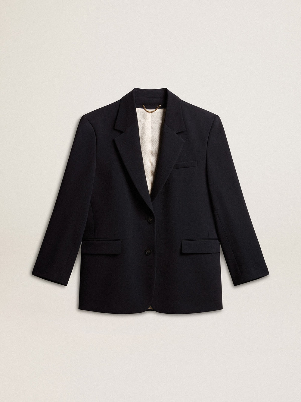 Golden Goose Women’s dark blue wool-blend blazer jacket