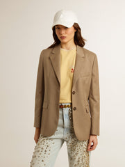Golden Goose Women's dove-gray double-breasted blazer