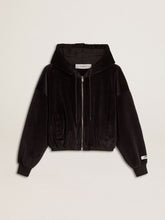 Golden Goose Women's black cotton-blend hoodie with zip