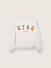 Golden Goose Star unisex sweatshirt in gray melange cotton with 'Star' embroidery