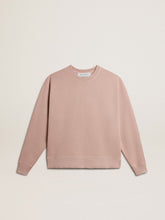 Golden Goose Powder-pink sweatshirt with reverse logo on the back - Jersey Capsule