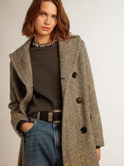 Golden Goose Women's anthracite gray sweatshirt with crystals
