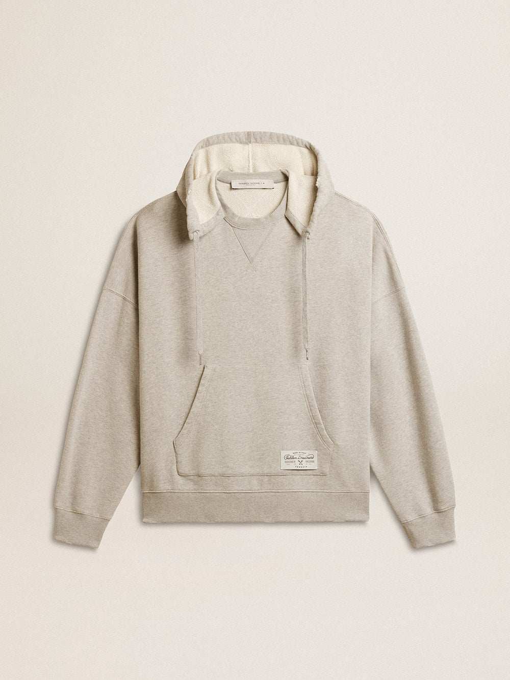 Golden Goose Unisex cotton hooded sweatshirt with print on the back