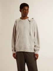 Golden Goose Unisex cotton hooded sweatshirt with print on the back