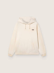 Golden Goose Star unisex hooded sweatshirt in white cotton with logo print