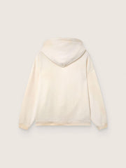 Golden Goose Star unisex hooded sweatshirt in white cotton with logo print