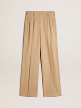 Golden Goose Women’s wool gabardine pants in sand