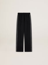 Golden Goose Women’s black joggers with white stars on the sides