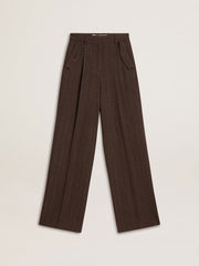 Golden Goose Women's brown virgin wool pants