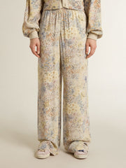 Golden Goose Women's multicolor joggers with floral print