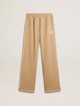 Golden Goose Women’s light beige joggers with white logo