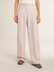 Golden Goose Women's pants in pink tailored wool fabric