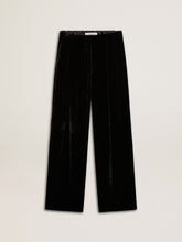 Golden Goose Black velvet-effect pants