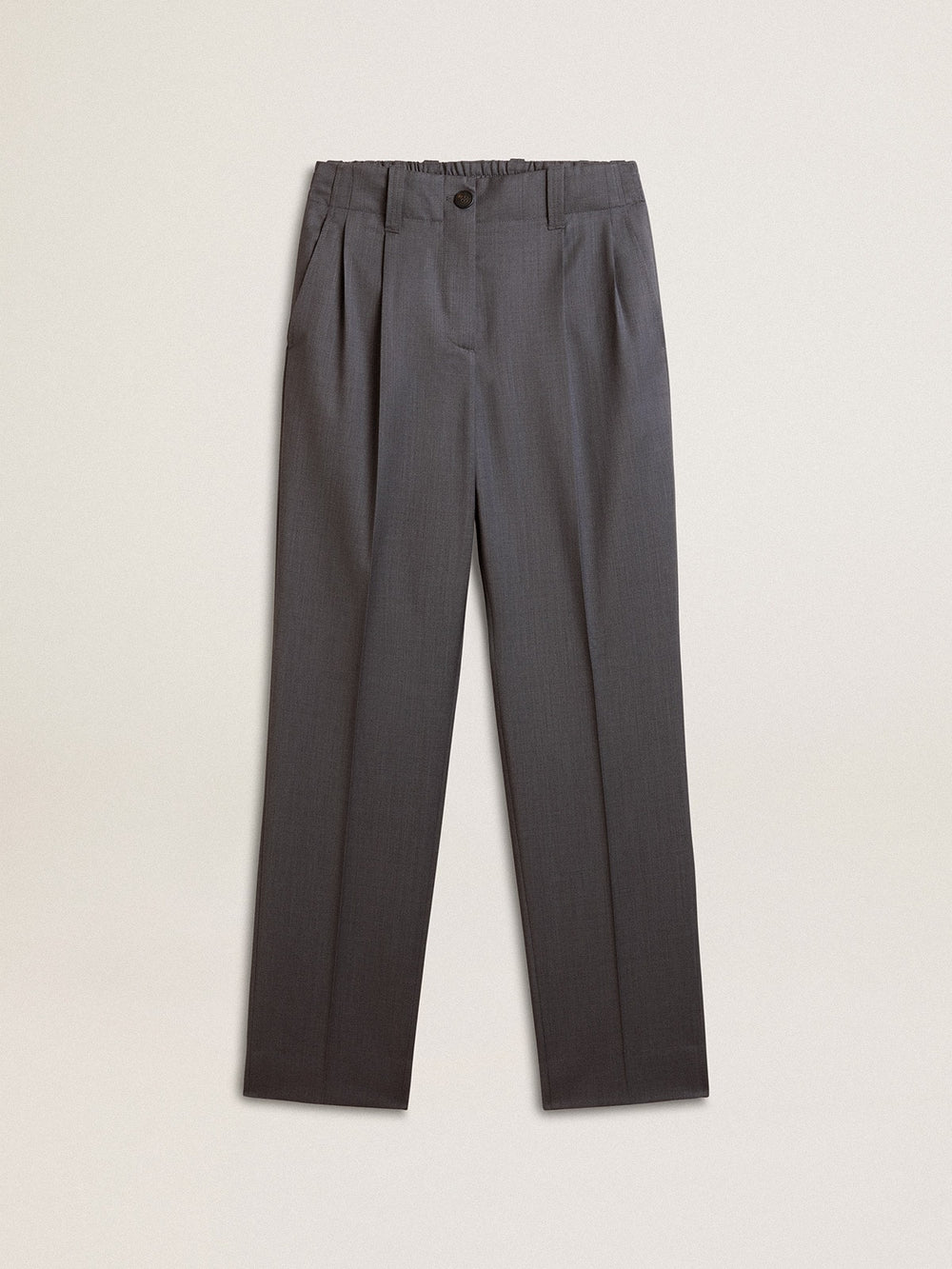 Golden Goose Women's loose pants in baby blue wool